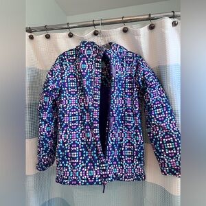 Columbia Kids Puffer Jacket - Purple and Blue Mosaic
